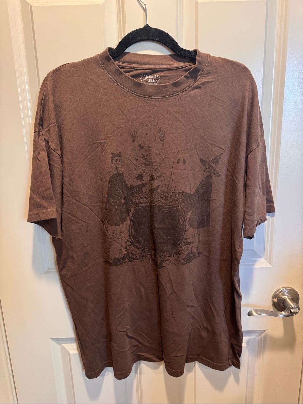 American Eagle Outfitters Brown Graphic Short-Sleeve Tee